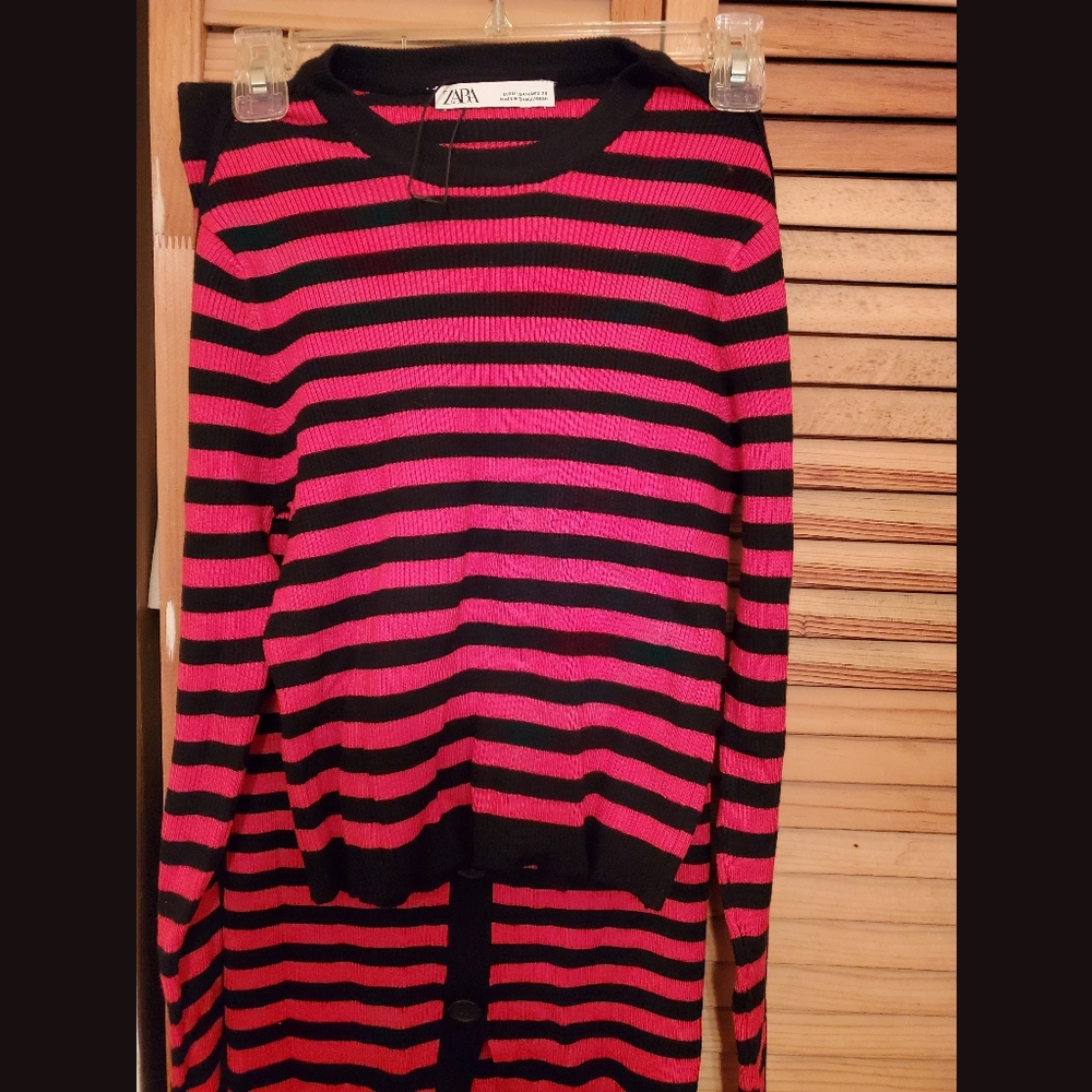 Zara knit stripe skirt set - Picture 3 of 5